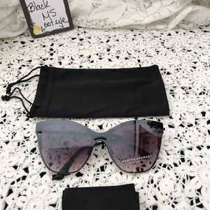 Martha Stewart Black Cat-Eye Sunglasses
